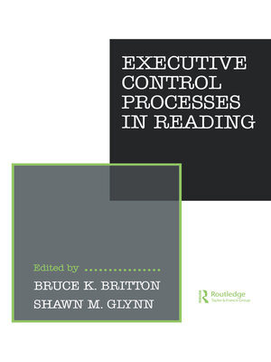 cover image of Executive Control Processes in Reading